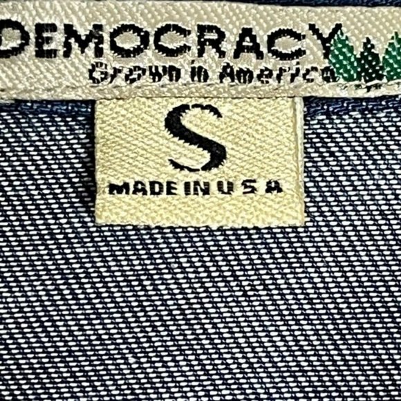 Democracy Jeans Western Style Embroidered Shirt Two Step - Roses - S - Picture 8 of 10